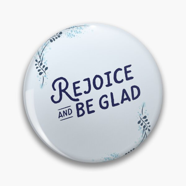 Item preview, Cute Blue Rejoice and Be Glad Typography designed and sold by Dream Big! by E. H..