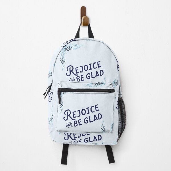 Item preview, Cute Blue Rejoice and Be Glad Typography designed and sold by Dream Big! by E. H..