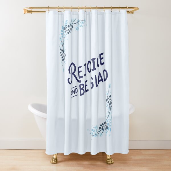 Item preview, Cute Blue Rejoice and Be Glad Typography designed and sold by Dream Big! by E. H..