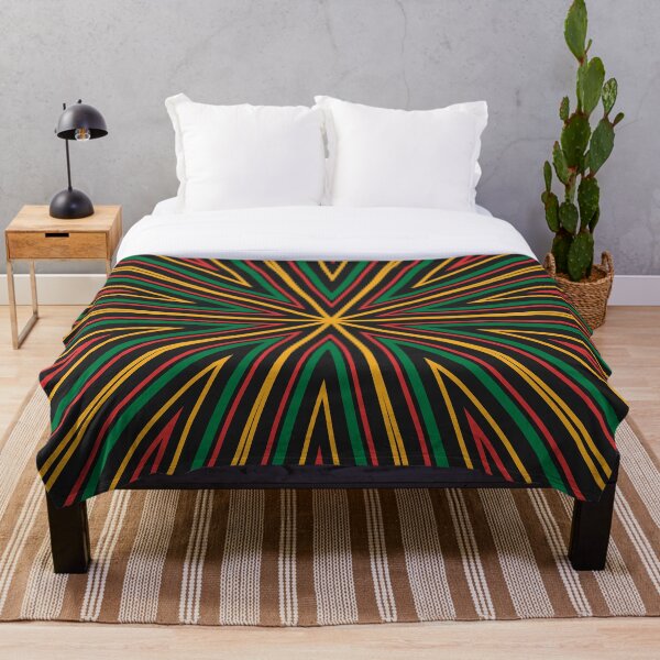 Item preview, Código de barras Sunburst Square (colores rasta) designed and sold by John Uttley.