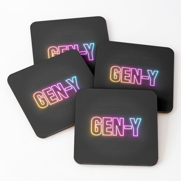 Item preview, Neon Retrowave Outrun Text - Gen Y designed and sold by dylanxh.
