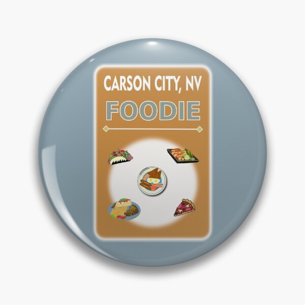 Item preview, Carson City NV - Foodie - Light Brown Background designed and sold by ThisNThatImages.