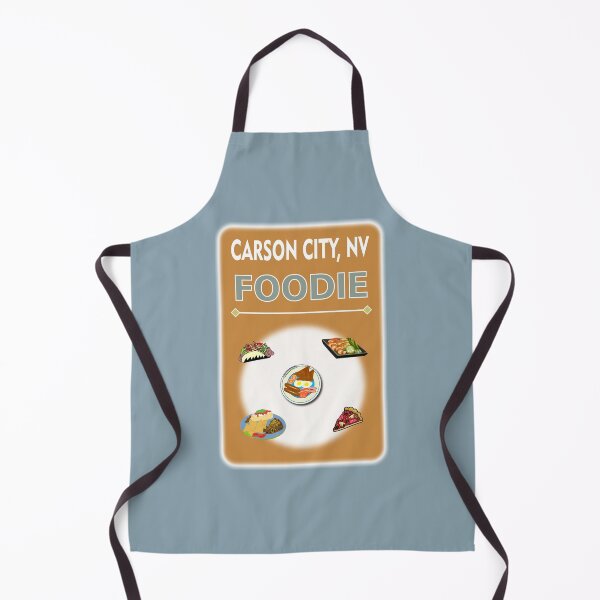 Item preview, Carson City NV - Foodie - Light Brown Background designed and sold by ThisNThatImages.