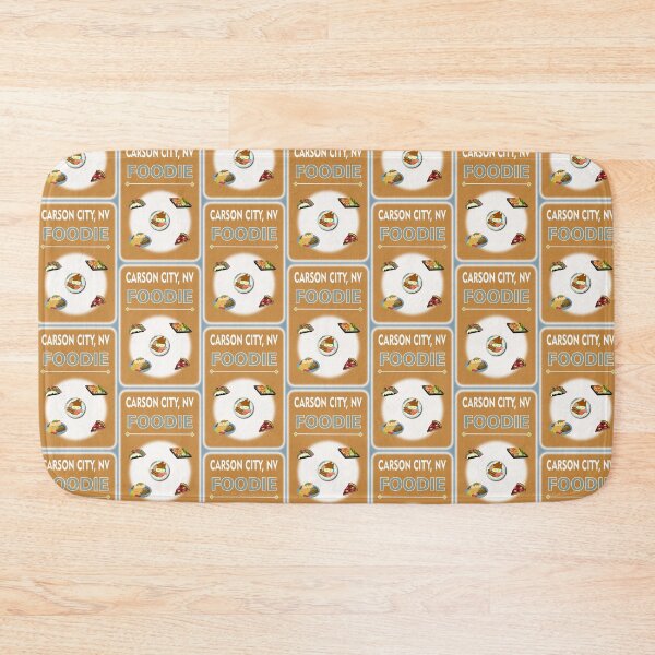 Item preview, Carson City NV - Foodie - Light Brown Background designed and sold by ThisNThatImages.