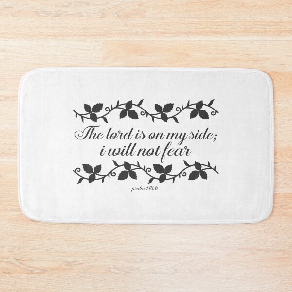 Item preview, The Lord Is On My Side; I will Not Fear- Christian Quotes designed and sold by DigitalNobleman.