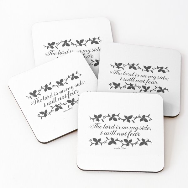 Item preview, The Lord Is On My Side; I will Not Fear- Christian Quotes designed and sold by DigitalNobleman.