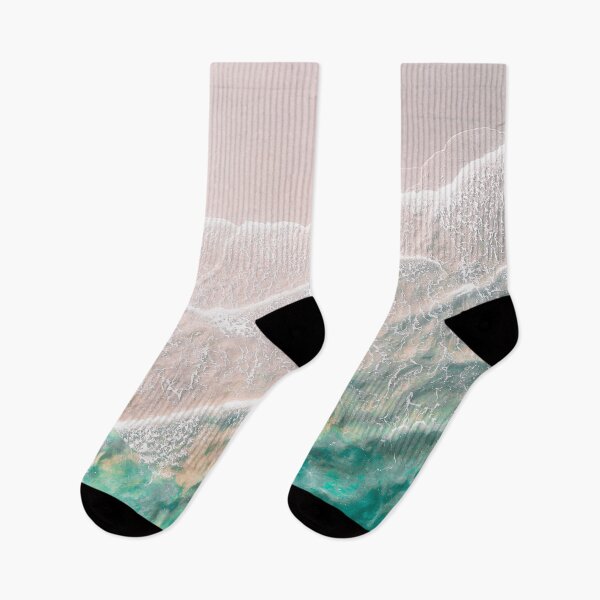 Item preview, Green Ocean Blue Waves Summer Landscape Sandy Beach designed and sold by Wizardofpizza.