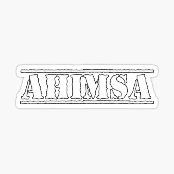 The word Ahimsa glowing in the dark- symbol of Jainism religion - Stock  Image - Everypixel