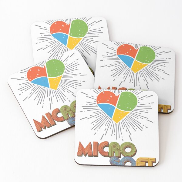Item preview, Heart Inside Microsoft Logo Retro Design designed and sold by vonostore.