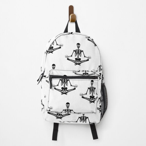 Item preview, Skeleton Yoga Meditation Pattern In Black designed and sold by MartianBCShop.