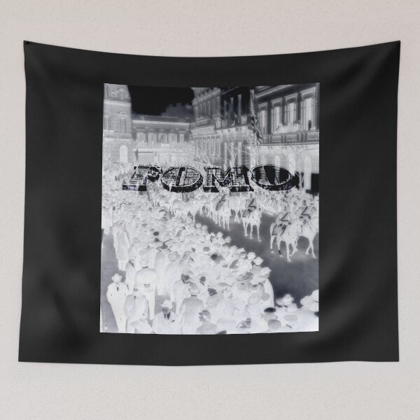 Item preview, FOMO | Retro | Vintage | Black and White Inverted designed and sold by spinolator.