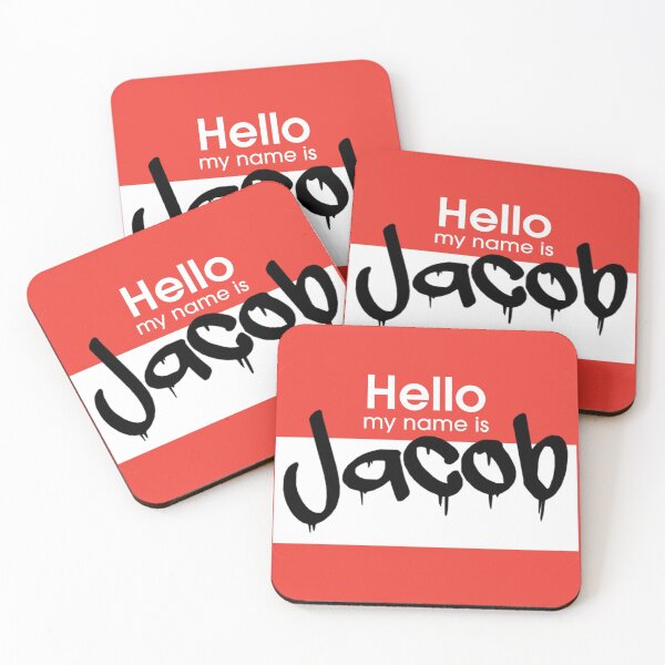 Item preview, Hello My Name is Jacob Jacob Tag designed and sold by Mooostickers.