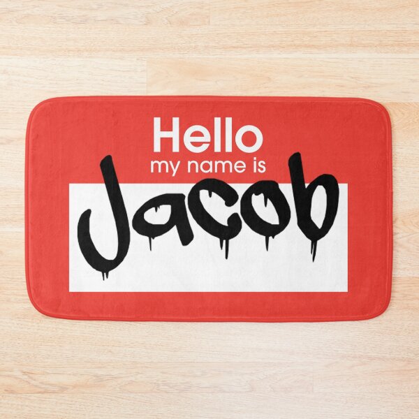 Item preview, Hello My Name is Jacob Jacob Tag designed and sold by Mooostickers.