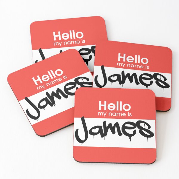 Item preview, Hello My Name is James James Tag designed and sold by Mooostickers.