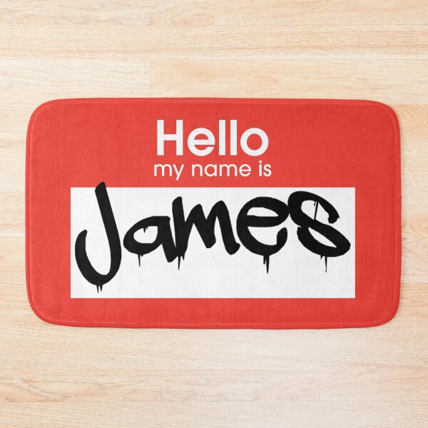 Item preview, Hello My Name is James James Tag designed and sold by Mooostickers.