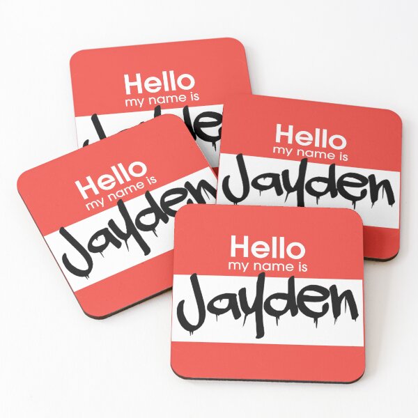 Item preview, Hello My Name is Jayden Jayden Tag designed and sold by Mooostickers.