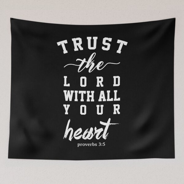 Item preview, Trust The Lord With All Your Heart- Christian Short Quotes designed and sold by DigitalNobleman.