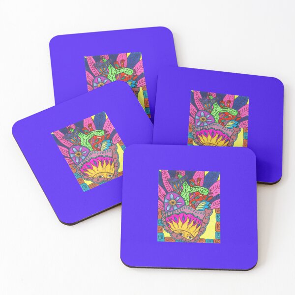 Item preview, VIBRANT FOLK ART SUN HEART designed and sold by elidaluvsyou.