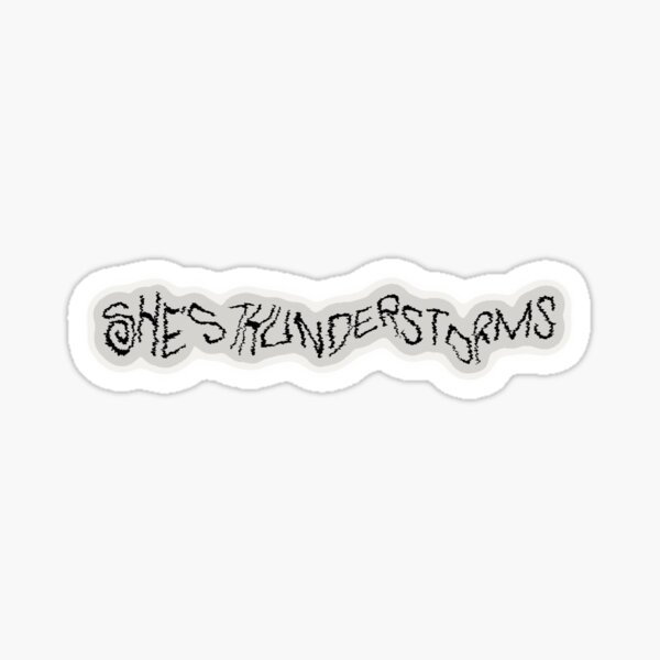 thunderstorms" Sticker for Sale | Redbubble
