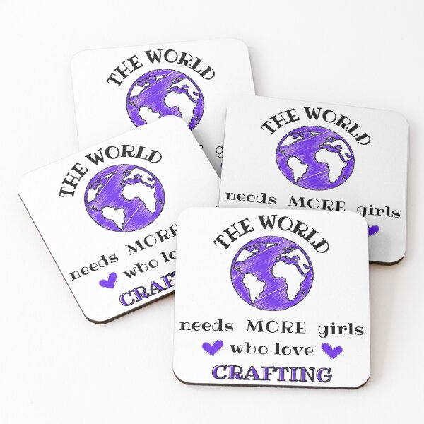 Item preview, The world needs more girls who love crafting designed and sold by TheGreenGoat.