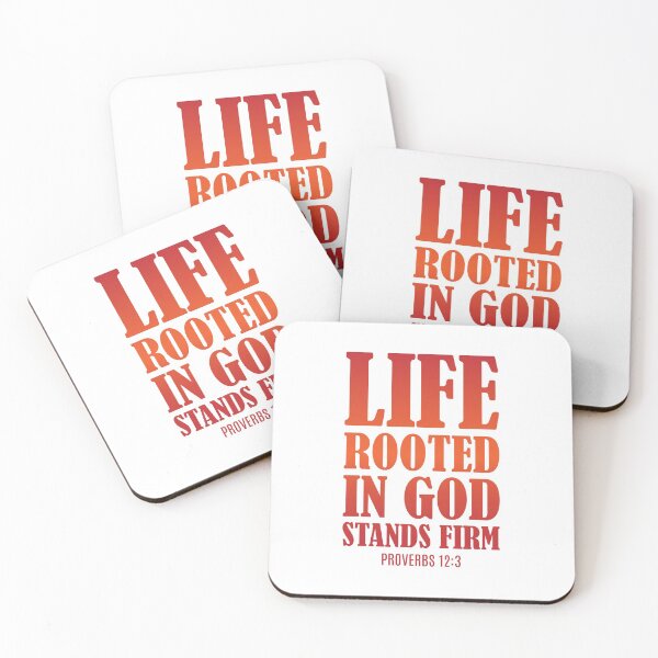 Item preview, Life Rooted In God Stands Firm- Short Christians Quotes designed and sold by DigitalNobleman.
