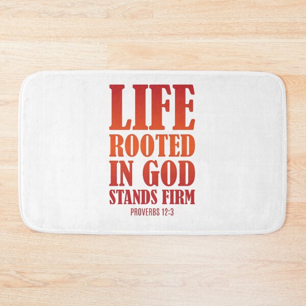 Item preview, Life Rooted In God Stands Firm- Short Christians Quotes designed and sold by DigitalNobleman.