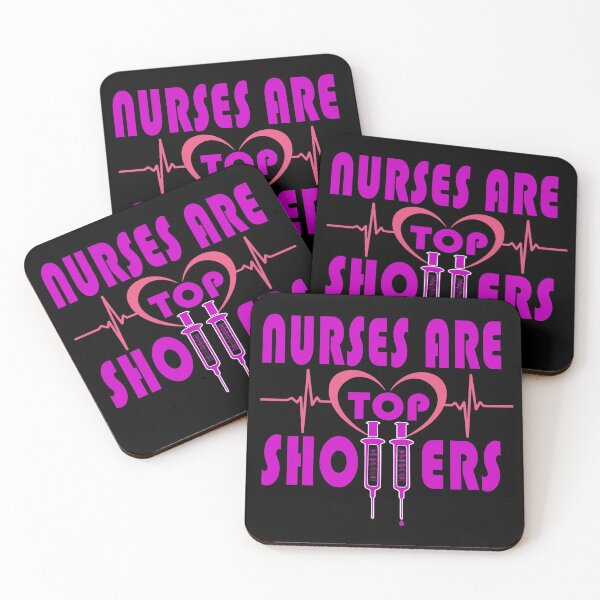 Item preview, Nurses are Top Shotters (on black background) designed and sold by collingalanos80.