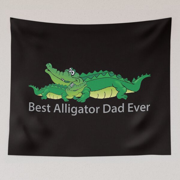 Aperçu de l'œuvre Le meilleur papa alligator de tous les temps créée et vendue par JAZTshirt.