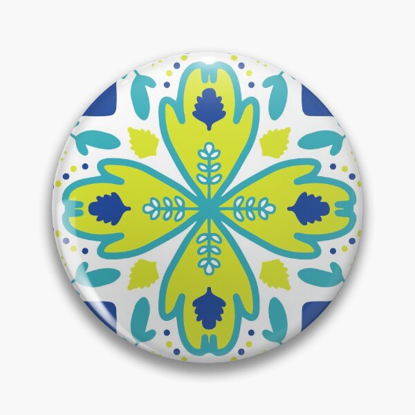 Item preview, Tile #2 Turquoise Lime Blue designed and sold by Sengflo.