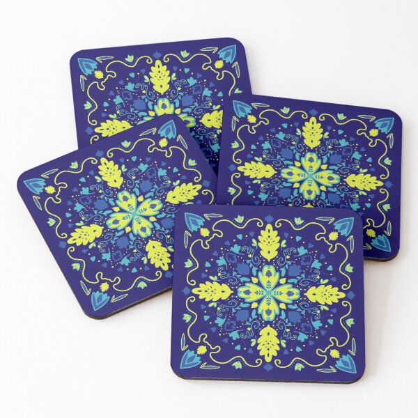 Item preview, Tile #2 Turquoise Lime Blue designed and sold by Sengflo.