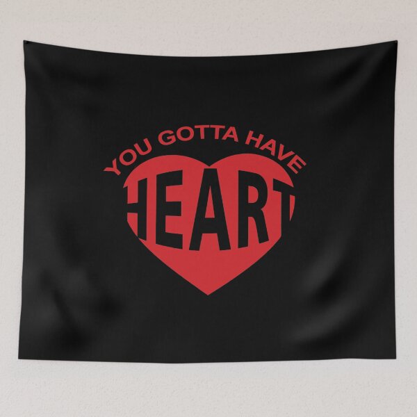 Item preview, YOU GOTTA HAVE HEART (pink on black background) designed and sold by collingalanos80.