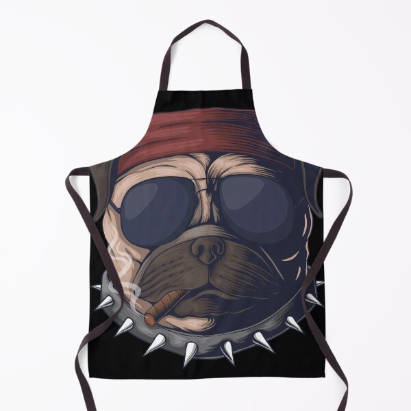 Item preview, Pug dog head smoke designed and sold by sevenforArt.