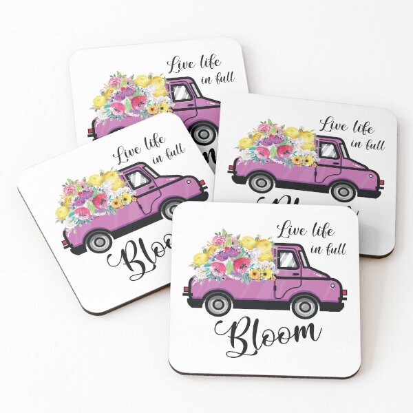 Item preview, Live Life In Full Bloom, Truck Flowers designed and sold by SportyDogShop.