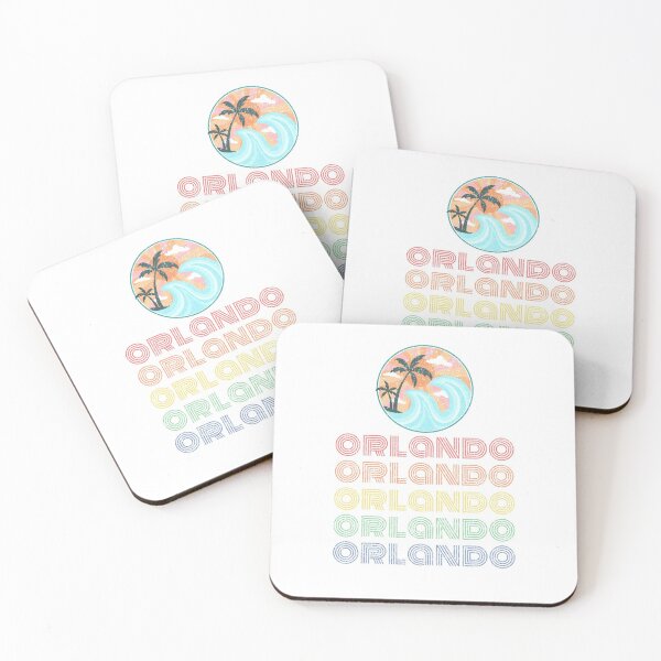 Item preview, Vintage Retro Multi Color 70's Orlando Distressed Design with Ocean Waves designed and sold by kieljo.