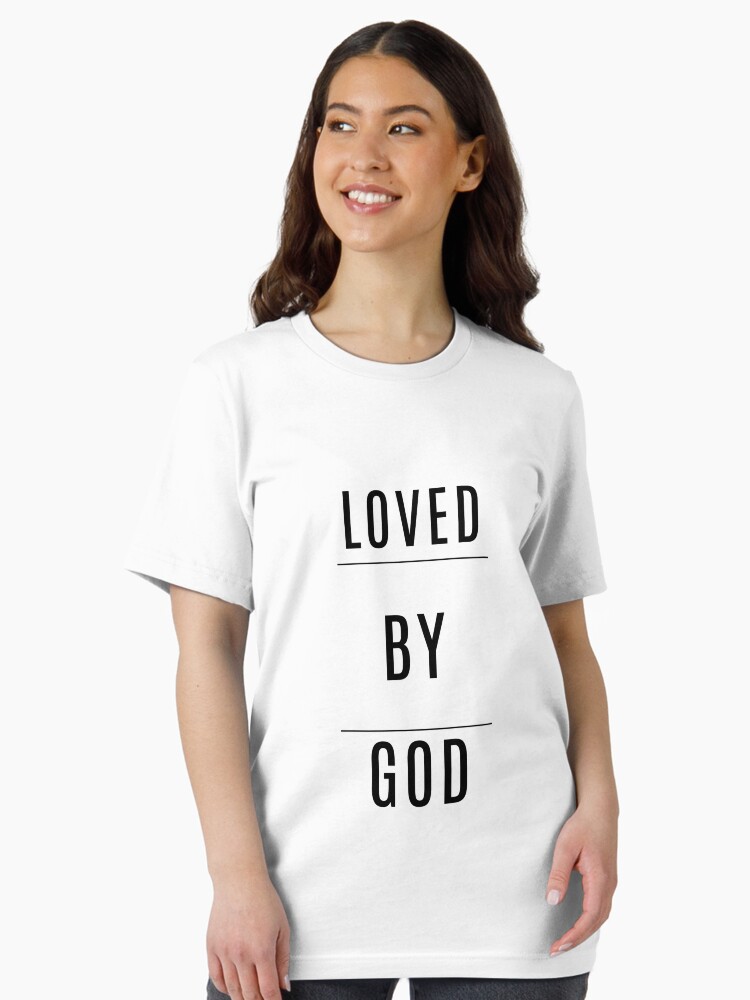 Thumbnail 2 of 7, Essential T-Shirt, Loved By God- Godly Love Quotes designed and sold by DigitalNobleman.