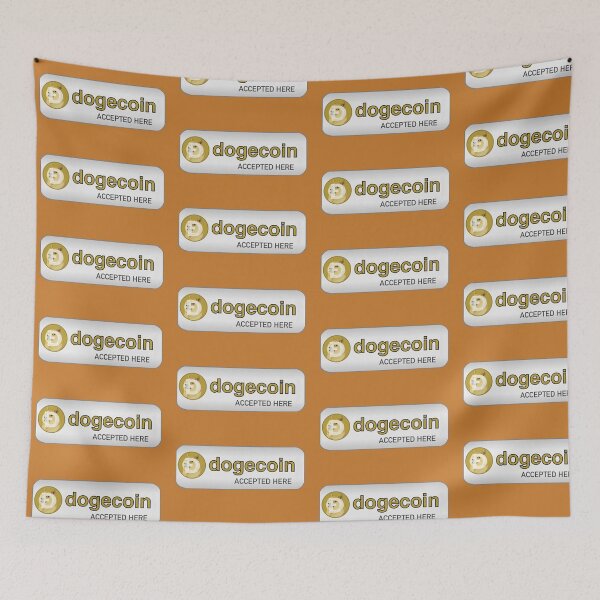 Item preview, Dogecoin Accepted Here (Large) designed and sold by MarginofAir.