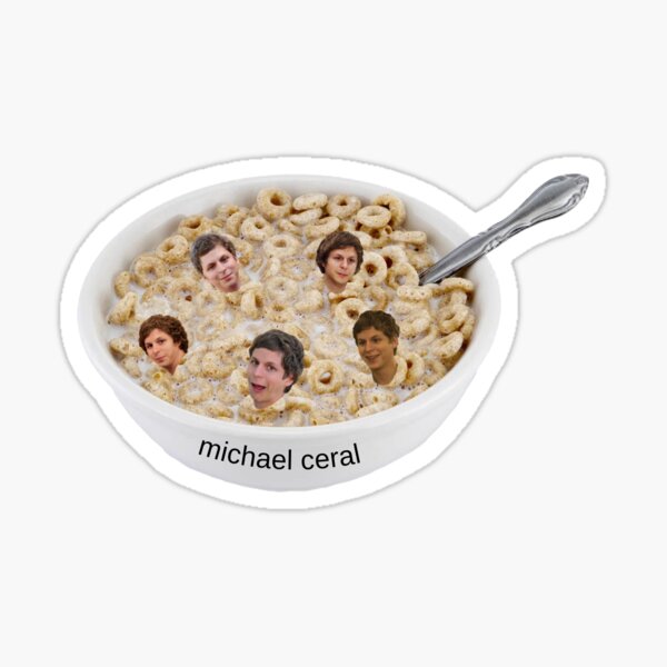 Michael Cera Cereal Sticker