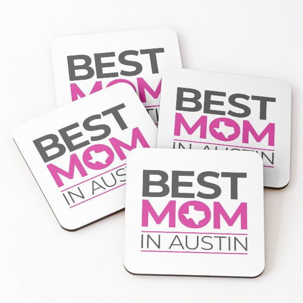 Item preview, Best Mom In Austin (pink/gray) designed and sold by OddPop.