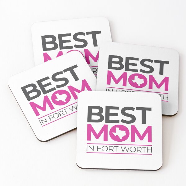 Item preview, Best Mom In Fort Worth (pink/gray) designed and sold by OddPop.
