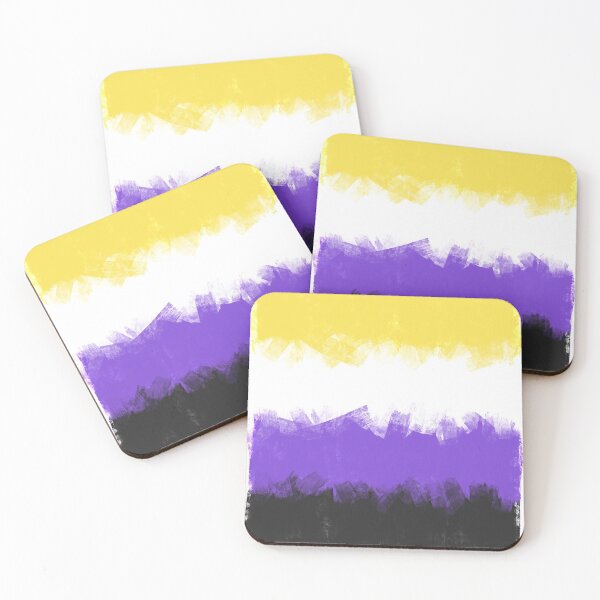 Item preview, Painted Non Binary Flag designed and sold by Nathan Garcés.
