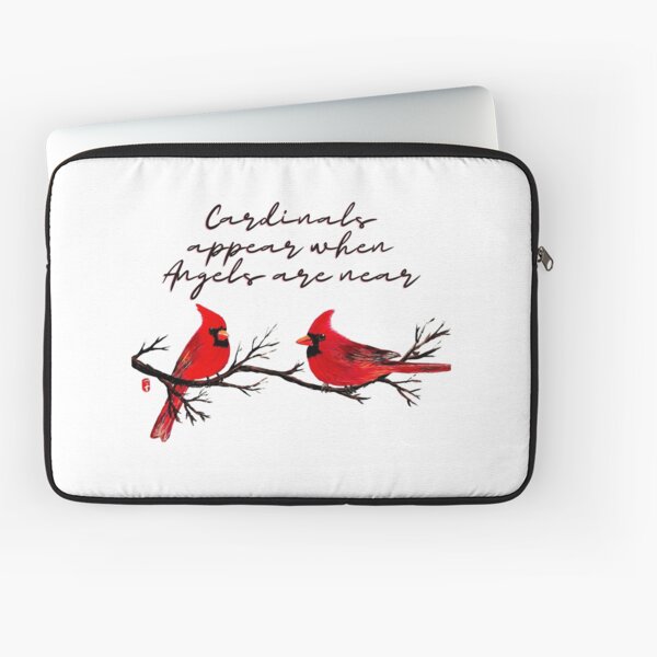 Vista previa del artículo con la obra «Los cardenales aparecen cuando los ángeles están cerca», diseñado y vendido por Roy & Tiffany.