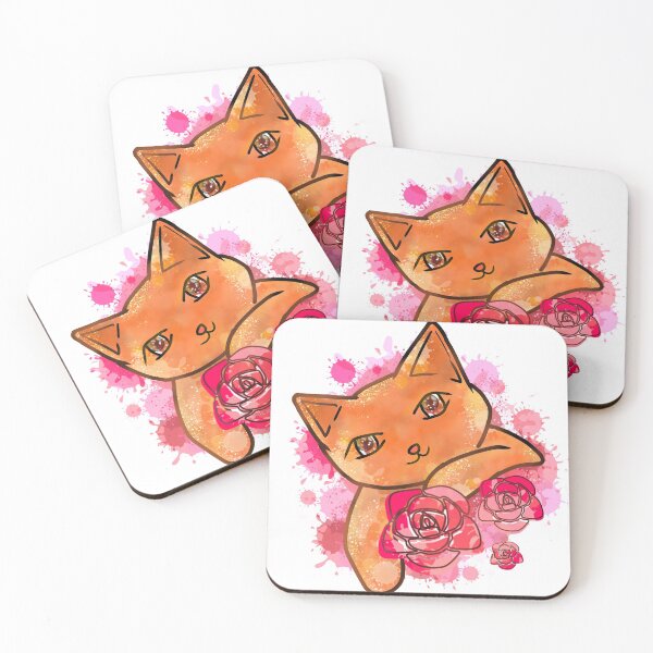 Item preview, Aesthetic Cute Orange NEKO Cat designed and sold by kimtantan.