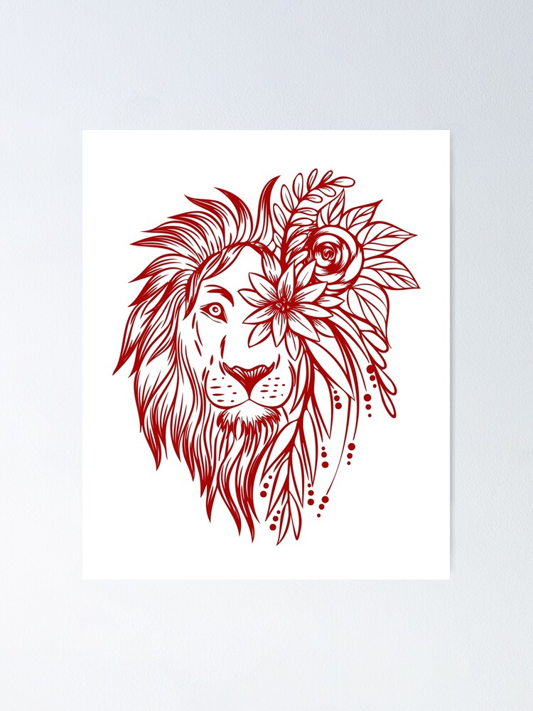 Affiche anniversaire jungle lion 2 an et +