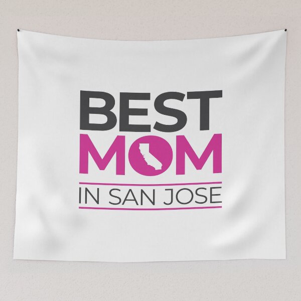 Item preview, Best Mom In San Jose (pink/gray) designed and sold by OddPop.