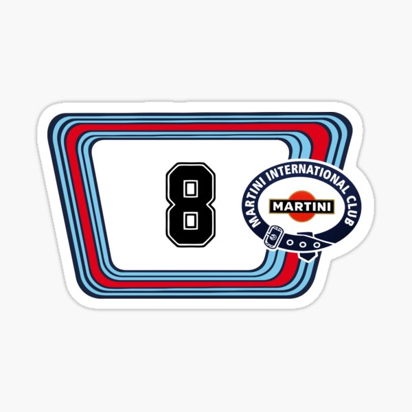 Martini Racing 911 RSR 1973 No.8 Sticker for Sale by Speedbirddesign