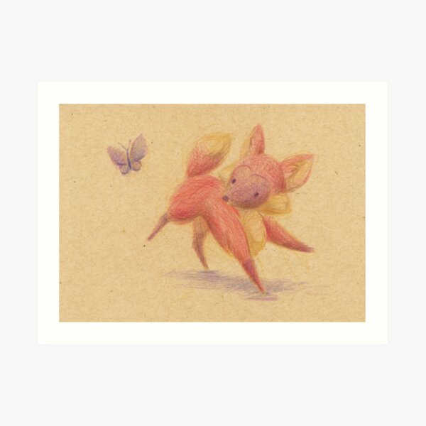 Butterfly Chase Art Print