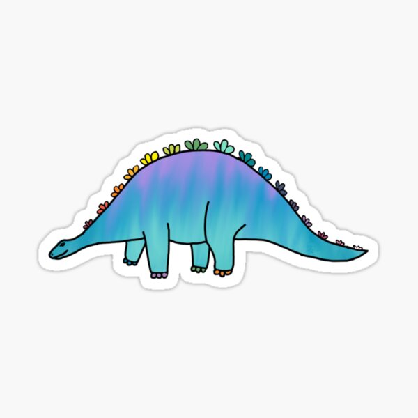 Blauwe dino sticker - €1,50