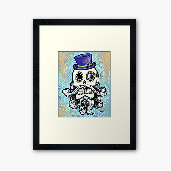 Beard w/ Bird Framed Art Print