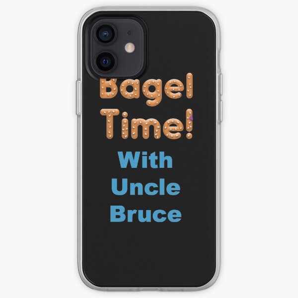 Bagel Time With Uncle Bruce with the transparent background iPhone Soft Case