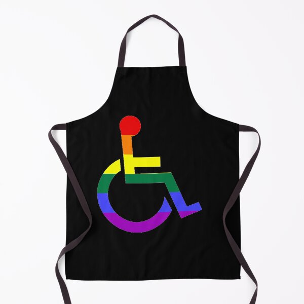 Item preview, Rainbow Wheelchair Symbol designed and sold by uniqueitems.